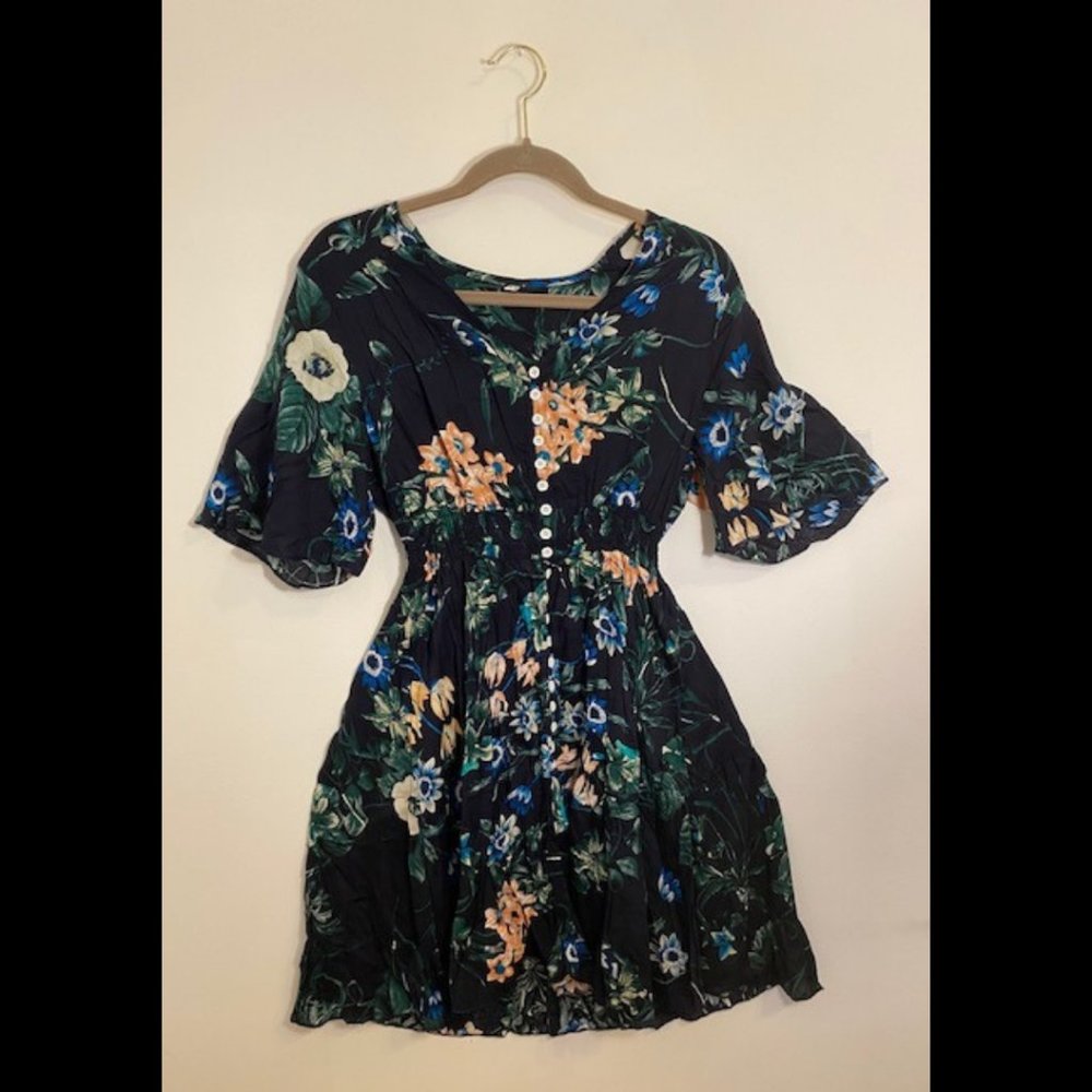 Milumia Floral Button-up Split Dress